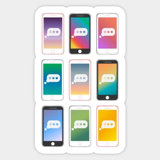 Phone pattern Sticker